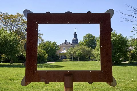 Landschaftsrahmen im Sommer im Schlosspark Styrum