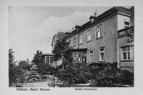 Historisches Foto vom Schlossgarten Styrum